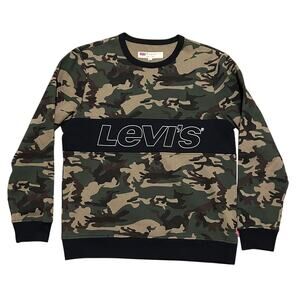 Levi's Men's Camouflage Logo Pullover Sweatshirt Size Medium
